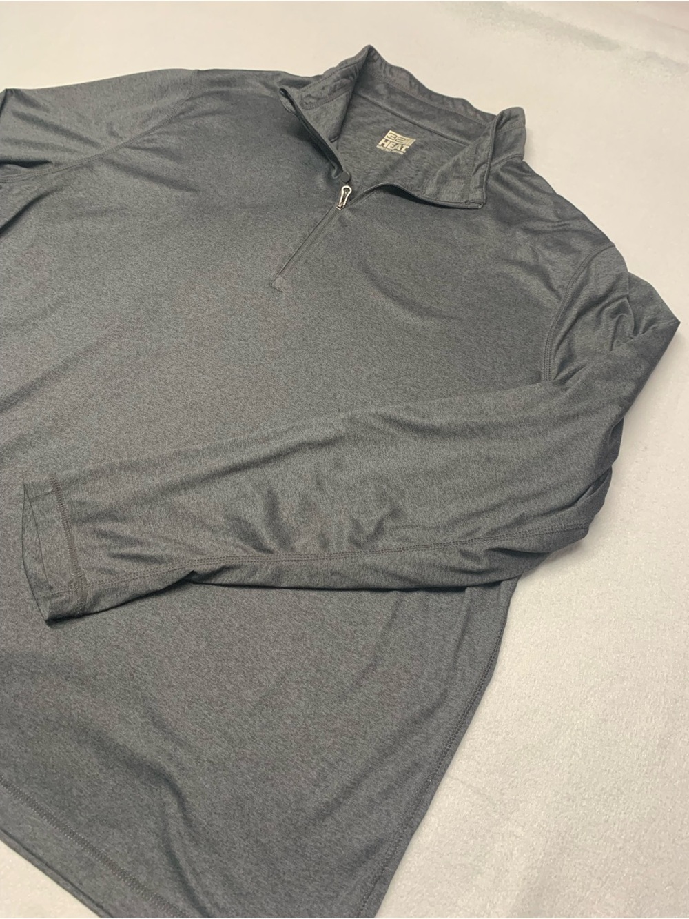 32 Degrees Charcoal Gray Quarter-Zip Long Sleeve Pullover